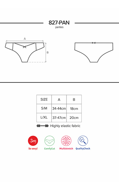 Obsessive 827-PAN-3 Panties Rot - Spitzenhöschen 5