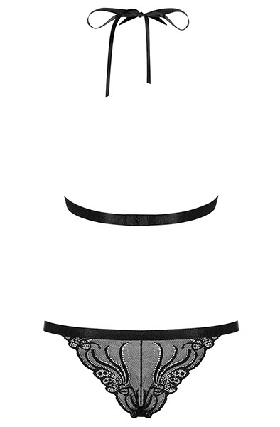 Obsessive 828-SET-1 2-teiliges Set Schwarz - Sexy Dessous 4