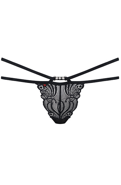 Obsessive 828-THO-1 String Tanga Schwarz - Slip 3