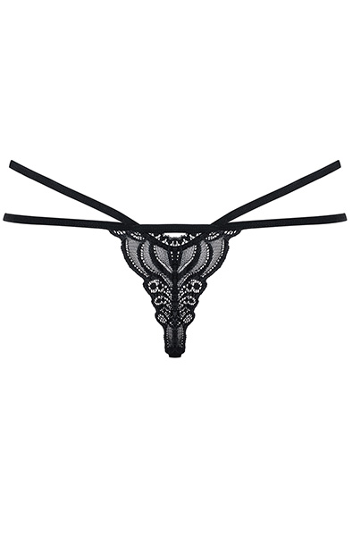 Obsessive 828-THO-1 String Tanga Schwarz - Slip 4