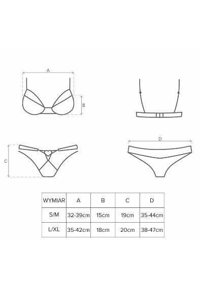Obsessive 829-SET-3 2-teiliges Set Rot - Sexy Dessous 3