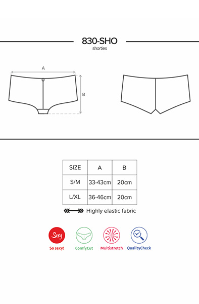 Obsessive 830-SHO-1 Shorties - Spitzenhöschen 3