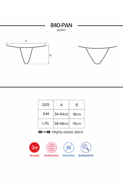 Obsessive 840-PAN-1 Slip - Spitzenhöschen 5