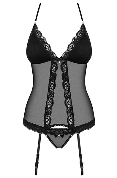Obsessive 841-COR-1 Korsett & String - Teddy 3