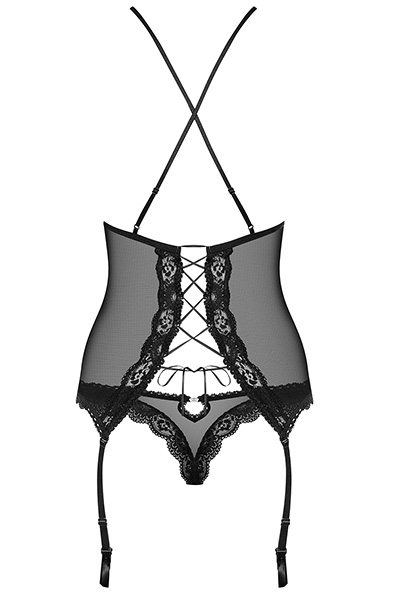 Obsessive 841-COR-1 Korsett & String - Teddy 4