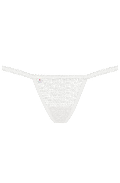 Obsessive 843-THO-2 String Tanga Weiß - Spitzenhöschen 3