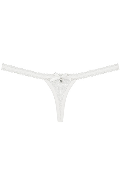 Obsessive 843-THO-2 String Tanga Weiß - Spitzenhöschen 4