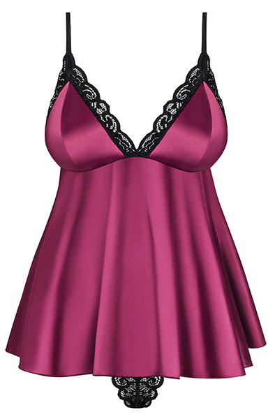 Obsessive 845-BAB-5 Babydoll & Slip Pink - Sexy Dessous 3