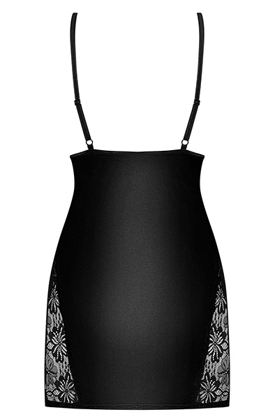 Obsessive 846-CHE-1 Negligé & String Schwarz - Sexy Dessous 4