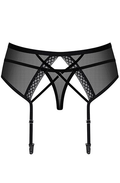 Obsessive 855-GAR-1 Strumpfbandgürtel & String - Strumpfhalter 4
