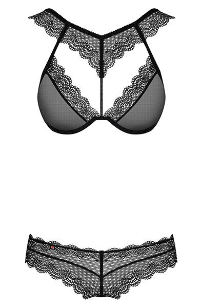 Obsessive 857-SET-1 2-teiliges Set Schwarz - Sexy Dessous 3