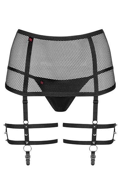 Obsessive 858-GAR-1 Strumpfbandgürtel & String - Slip 3