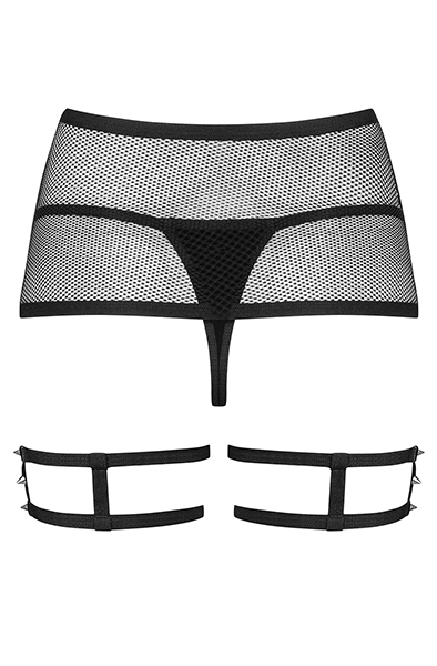 Obsessive 858-GAR-1 Strumpfbandgürtel & String - Slip 4