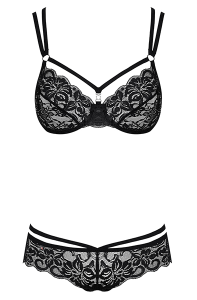 Obsessive 860-SET 2-teiliges Set Schwarz - Sexy Dessous 3