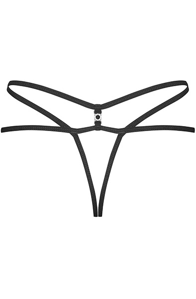 Obsessive 860-THC-1 Ouvert-String Schwarz - Slip 4