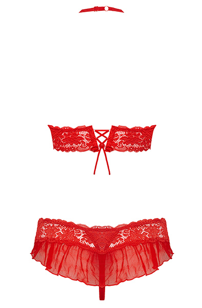 Obsessive 863-SET-3 2-teiliges Set Rot - Sexy Dessous 4