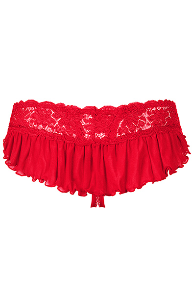 Obsessive 863-THC-3 Ouvert-String Rot - Slip ouvert 4