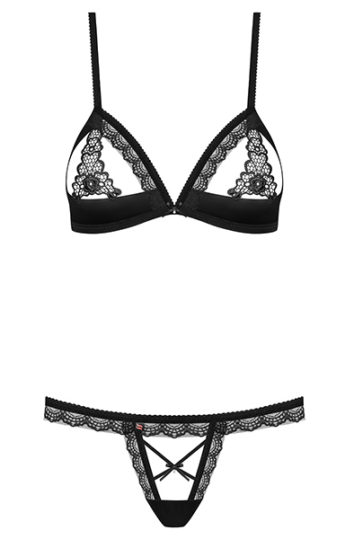 Obsessive 865-SET-1 2-teiliges Set Schwarz - Sexy Dessous 3