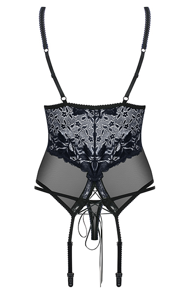 Obsessive 866-COR-1 Korsett & String Schwarz - Korsett & String 4