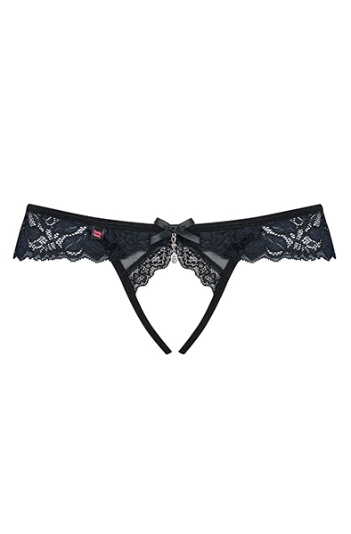 Obsessive 866-PAC-1 Ouvert-Slip Schwarz - Slip ouvert 3