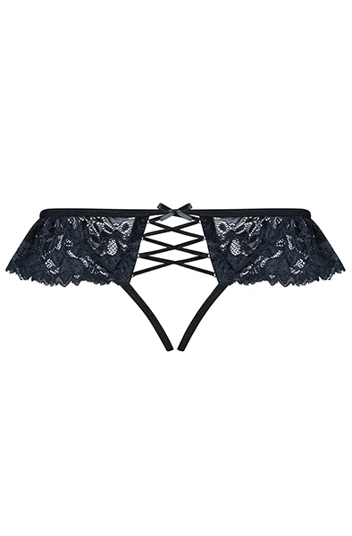 Obsessive 866-PAC-1 Ouvert-Slip Schwarz - Slip ouvert 4