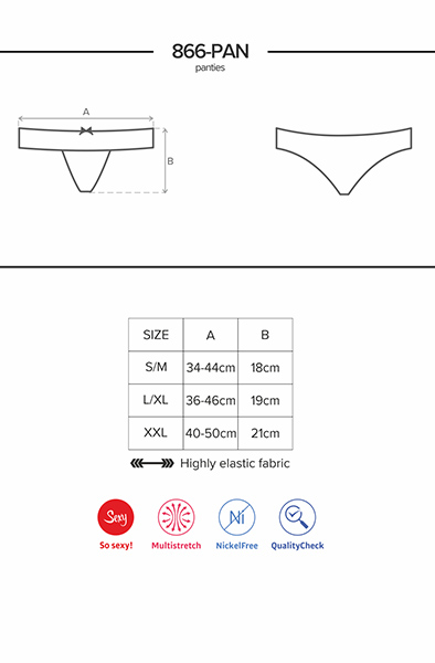 Obsessive 866-PAN-1 Panties Schwarz - Slip 5