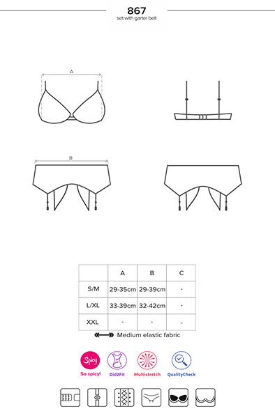 Obsessive 867-SEG-1 2-teiliges Set - Sexy Dessous 5