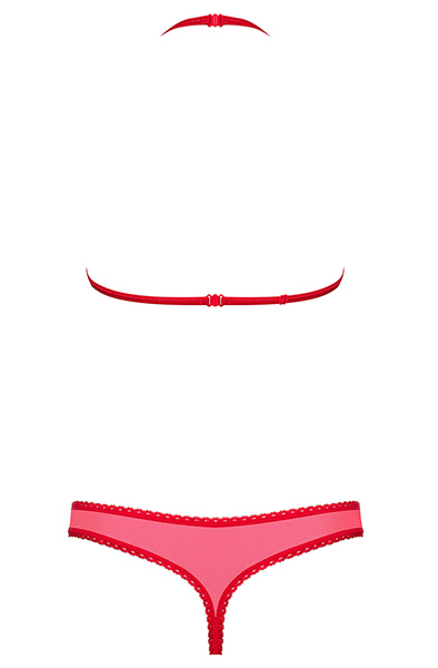 Obsessive 870-SET-3 2-teiliges Set Rot - Sexy Dessous 4