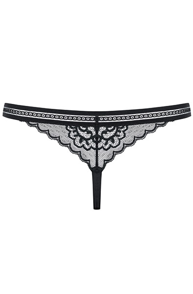 Obsessive Ailay String Schwarz - Spitzenhöschen 4