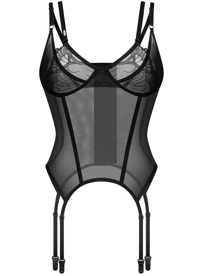 Obsessive Arrowel Corset Black - Korsett 3