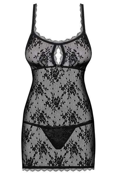 Obsessive Behindy Babydoll & String Schwarz - Sexy Dessous 3