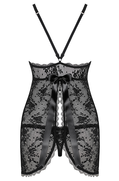 Obsessive Behindy Babydoll & String Schwarz - Sexy Dessous 4