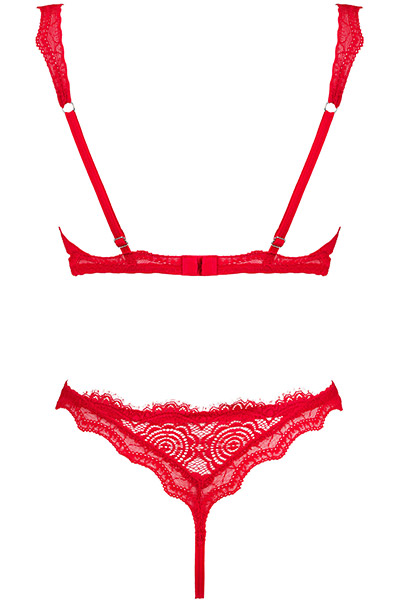 Obsessive Bergamore 2-teiliges Set Rot - Sexy Dessous 4