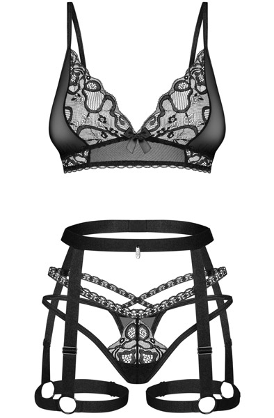 Obsessive Blomentis 3-teiliges Set - Unterwäschen Set 5