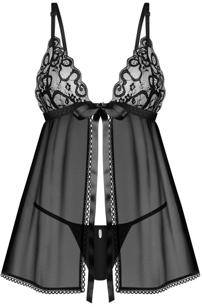 Obsessive Blomentis Babydoll & String - Babydoll-Dessous 3