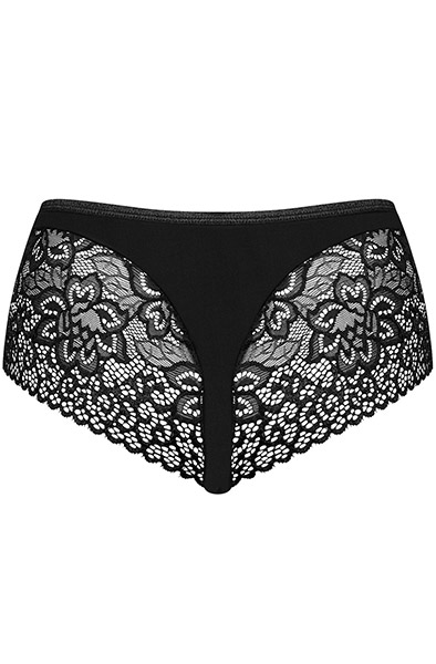 Obsessive Cecilla Shorties Schwarz - Spitzenhöschen 4