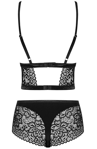 Obsessive Cecilla Top & Shorties Schwarz - Sexy Dessous 4