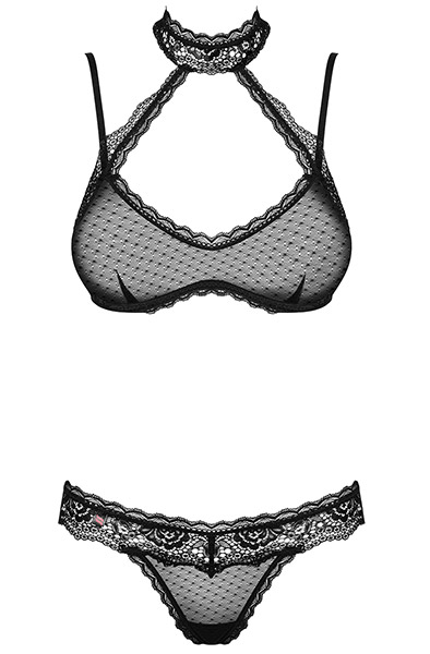 Obsessive Claudusia Set 2-tlg. Schwarz - Sexy Dessous 3