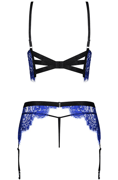Obsessive Cobaltess 3-teiliges Set - Sexy Dessous 4