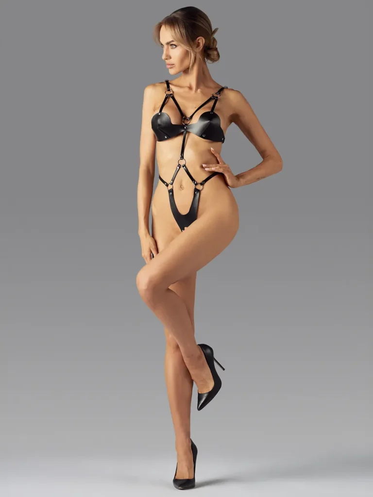 Obsessive Dame Controle Crotchless Teddy - Wetlook-Outfits 5 [full]