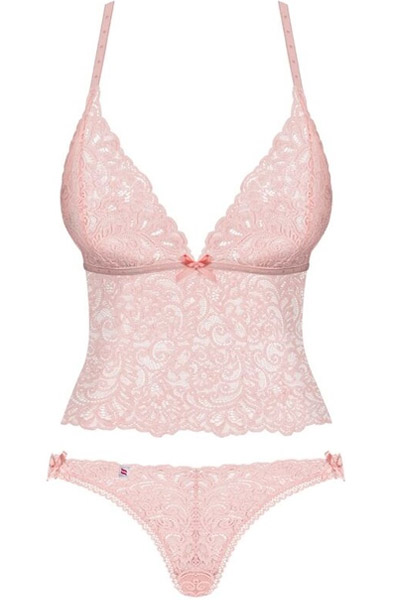 Obsessive Delicanta Top & Slip Pink - Sexy Dessous 3