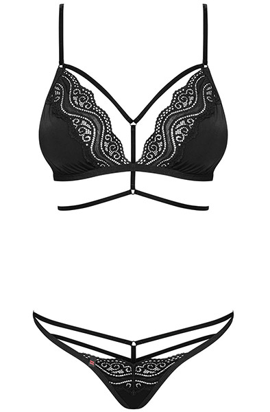 Obsessive Diyosa Set, 2-teilig, Schwarz - Sexy Dessous 3