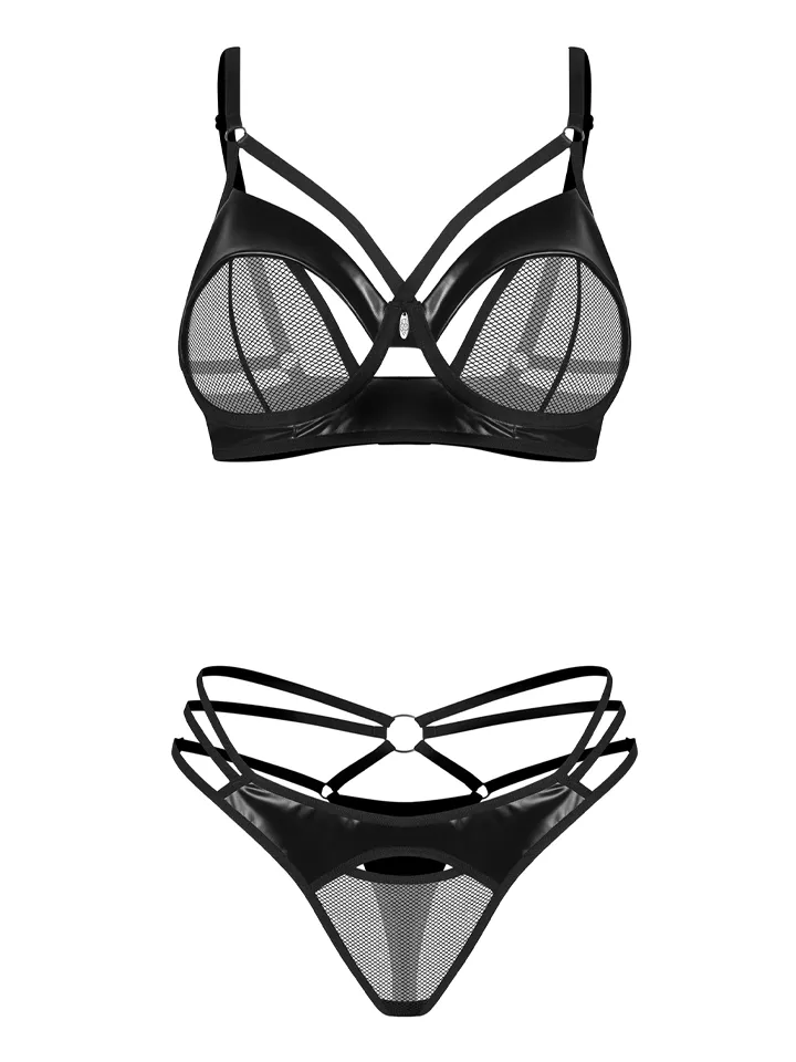 Obsessive Dominna 2-pcs Lingerie Set Black - Unterwäschen Set 6 [full]