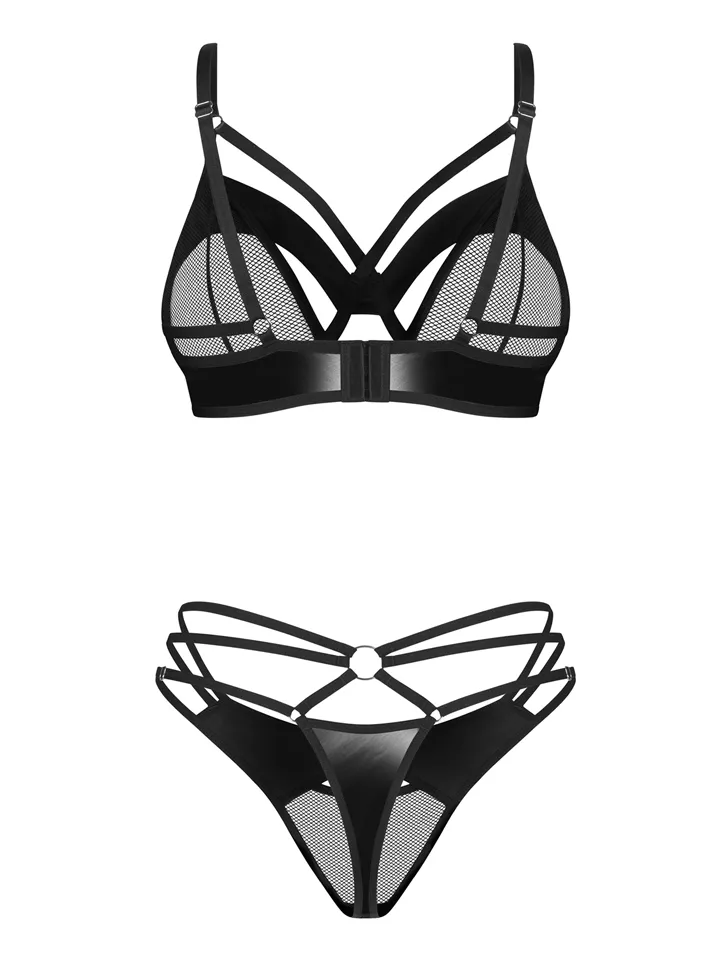 Obsessive Dominna 2-pcs Lingerie Set Black - Unterwäschen Set 7 [full]