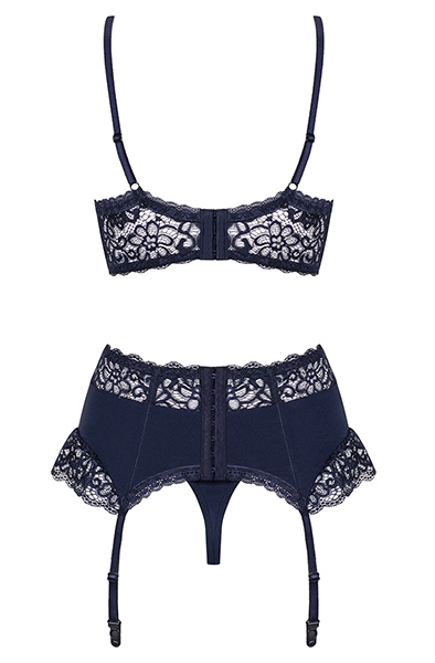 Obsessive Drimera 3-teiliges Set Blau - Sexy Dessous 4