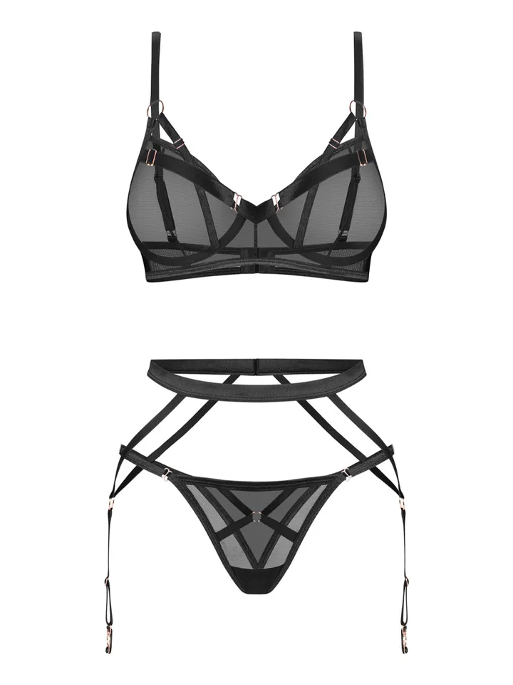 Obsessive Euridia 3-pcs Lingerie Set - Unterwäschen Set 3 [full]