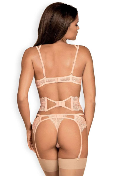 Obsessive Frivolla 4-teiliges Set Rosa - Sexy Dessous 2