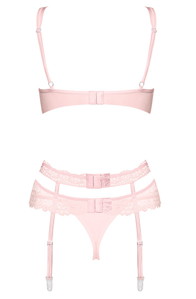 Obsessive Heartina 3-teiliges Set Rosa - Sexy Dessous 4
