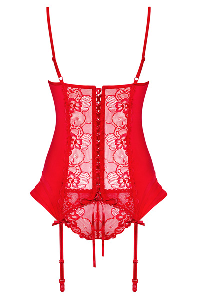 Obsessive Heartina Korsett & String in Rot - Korsett & String 4