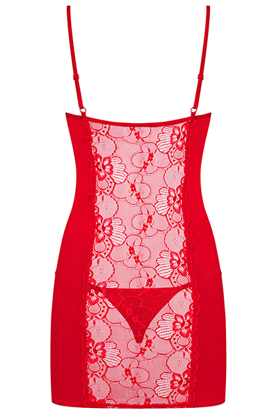 Obsessive Heartina Negligé & String Rot - Sexy Kleidung 4